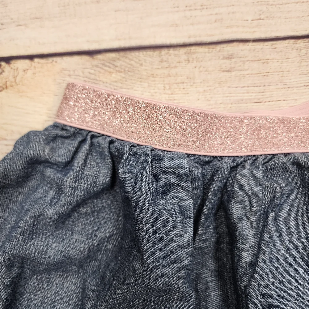 Gymboree Embellished Denim‎ Blue Skirt